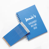 Personalised Notebooks with Pencils