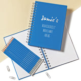 Personalised Notebooks with Pencils