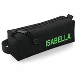 Black Block Style Pencil Case with Pencils