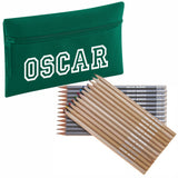 Pencil Case with 12 Colouring Pencils & 12 HB Pencils