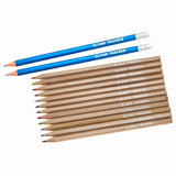 Canvas Pencil Case with 12 Colouring Pencils and 2HB Pencils