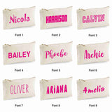 Canvas Pencil Case with 12 Colouring Pencils and 2HB Pencils