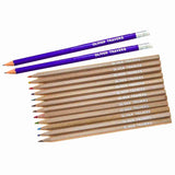 Canvas Pencil Case with 12 Colouring Pencils and 2HB Pencils