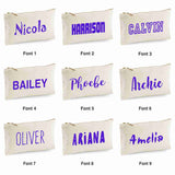 Canvas Pencil Case with 12 Colouring Pencils and 2HB Pencils