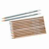 Canvas Pencil Case with 12 Colouring Pencils and 2HB Pencils