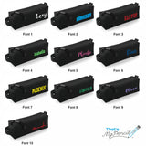 Black Block Style Pencil Case with Pencils