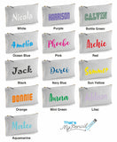 Grey Canvas Pencil Case with 12 Colouring Pencils and 2 HB Pencils