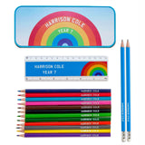 Personalised Tin Set - Rainbow Design