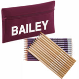 Pencil Case with 12 Colouring Pencils & 12 HB Pencils
