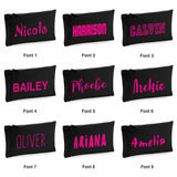 Black Canvas Pencil Case with 12 Colouring Pencils and 2 HB Pencils