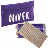 Pencil Case with 12 Colouring Pencils & 12 HB Pencils