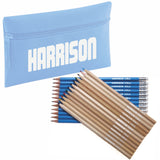 Pencil Case with 12 Colouring Pencils & 12 HB Pencils