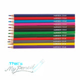 Hexagonal Colouring Pencils Embossed with Name