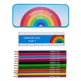 Personalised Tin Set - Rainbow Design