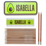 Personalised Tin Set - Avocado Design