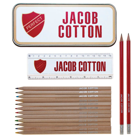 Personalised Tin Set - Prefect Design