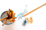 Natural Wood Colouring Pencils Embossed with Name