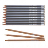 12 Graphite & 3 Rainbow Lead Pencils