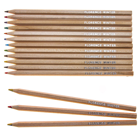 Natural Wood Colouring & 3 Rainbow Lead Pencils