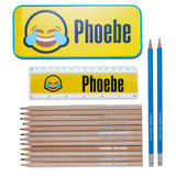 Personalised Tin Set - Smiley Emoji Design