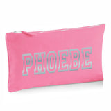 Pink Canvas Pencil Case with 12 Colouring Pencils and 2 HB Pencils