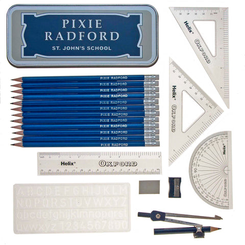 Personalised Oxford Maths Tin Set