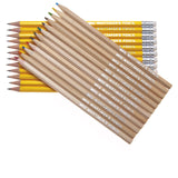 12 Natural Wood Colouring & 12 Graphite Pencils