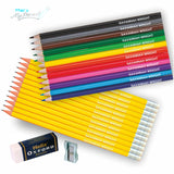 12 Colouring &  12 Graphite + Helix Eraser/Sharpener